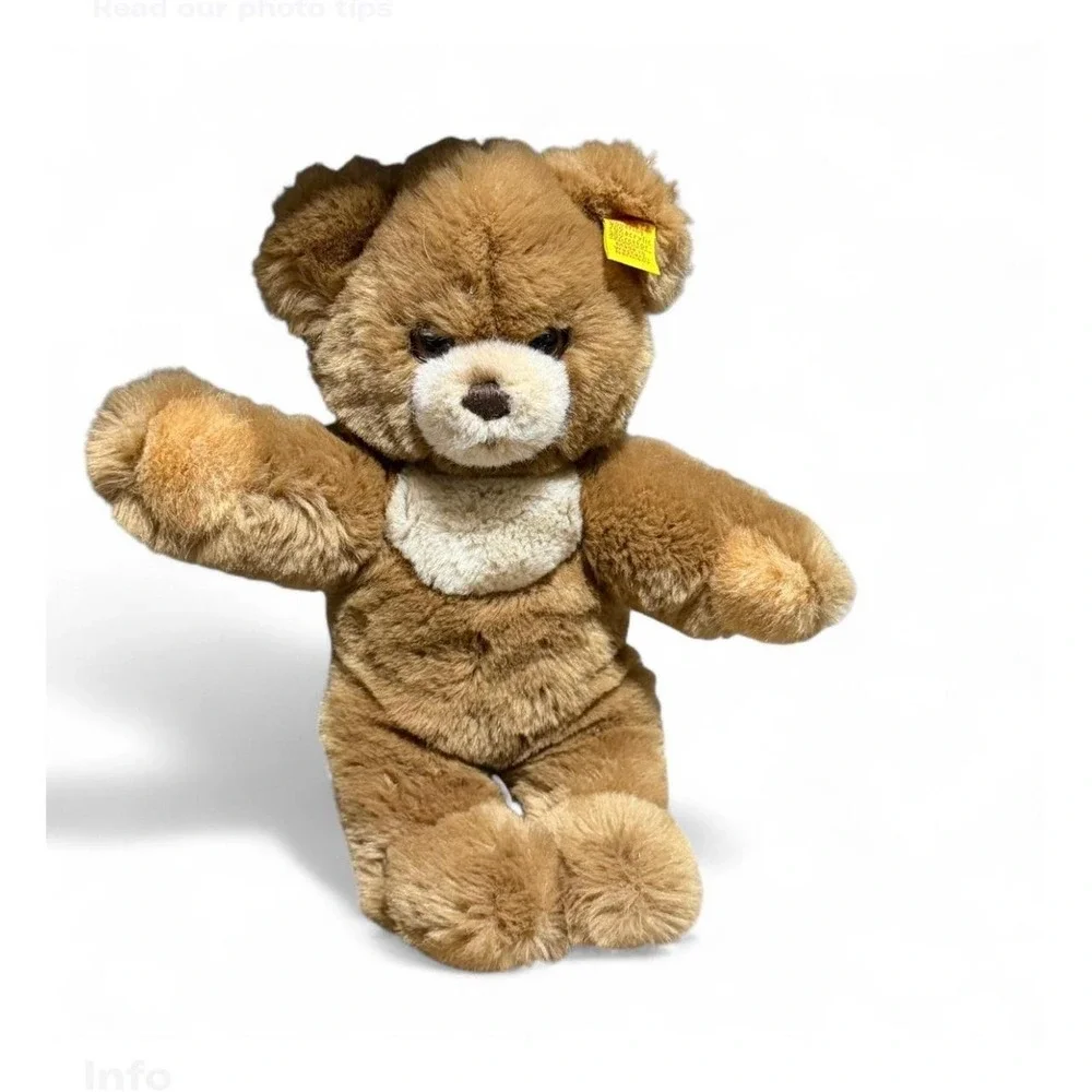 Vintage Steiff Teddy Bear Plush Brown 10